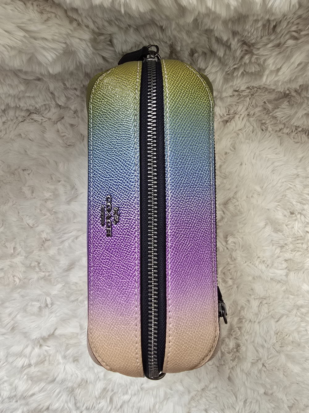 Coach Ombre Rainbow Leather Crossbody Bag - Picture 6 of 8